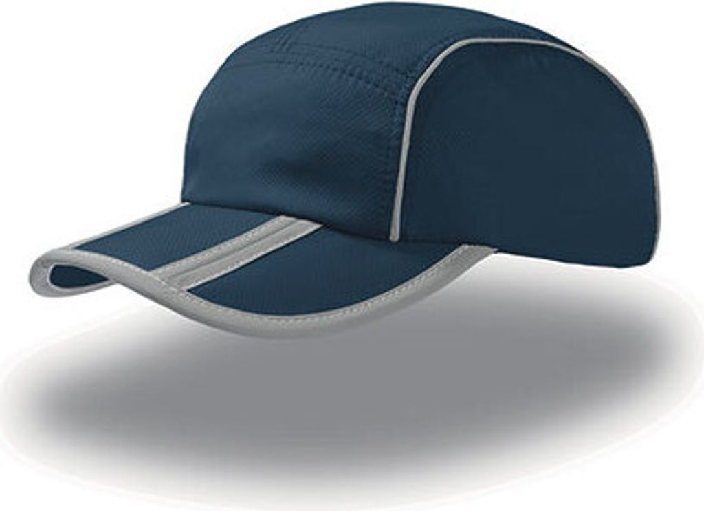 Atlantis REFL | Damen Reflect 6-Panel-Cap / Verschluss mit Schnalle - Farbe: Navy - Größe: One Size