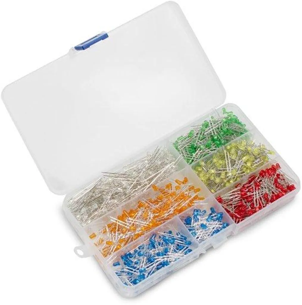 LED rouges 3mm pour projets Arduino et Raspberry Pi - Kit de 900 unités