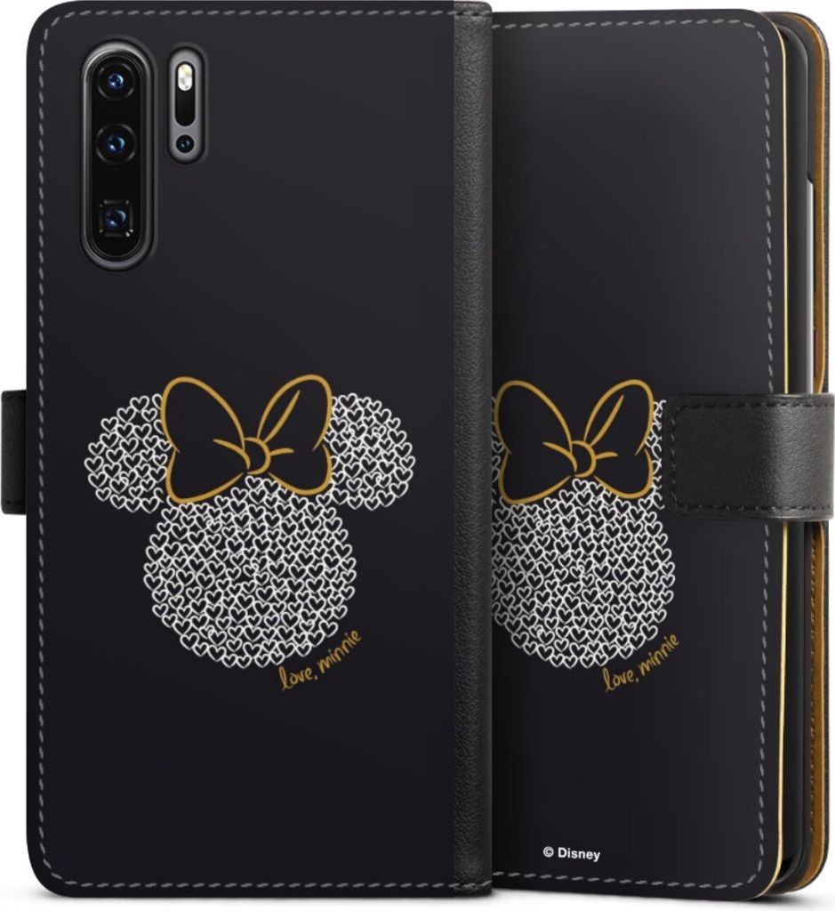 DeinDesign Klapphülle für Huawei P30 Pro Handytasche Lederhülle Tasche Disney Minnie Mouse Muster