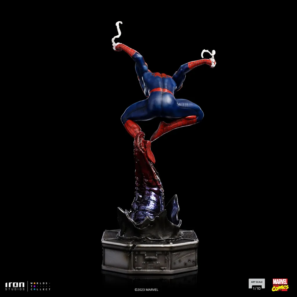 Diorama Spider-Man de collection en résine peinte à la main 1/10 - 7