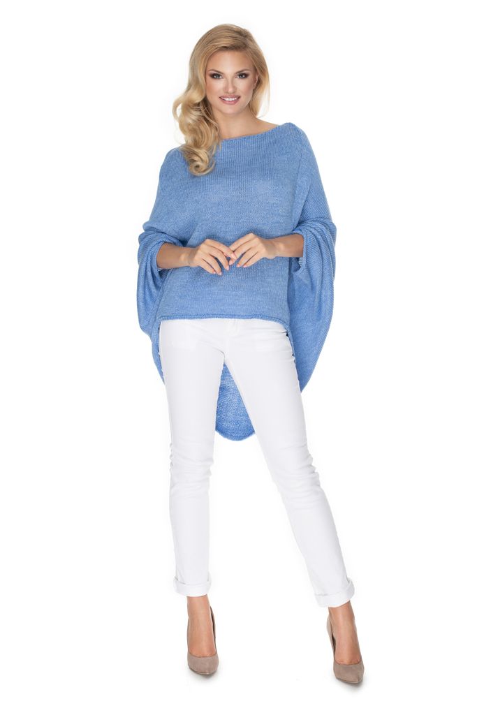 PeeKaBoo Frauen frei Übergröße Poncho Diosd Jeans Universal-