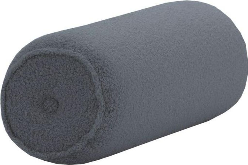 Kissenrolle Boucle-Teddy granite