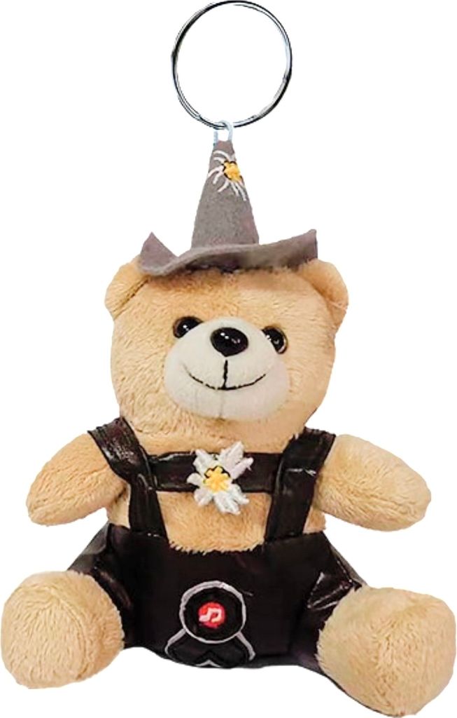 Schlüsselanhänger Jodelbär 18 cm braun Produktbild 