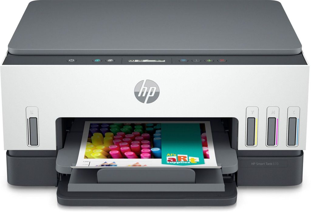 HP Smart Tank 670 All-in-One: Kleurenprinter voor thuis en Productafbeelding 