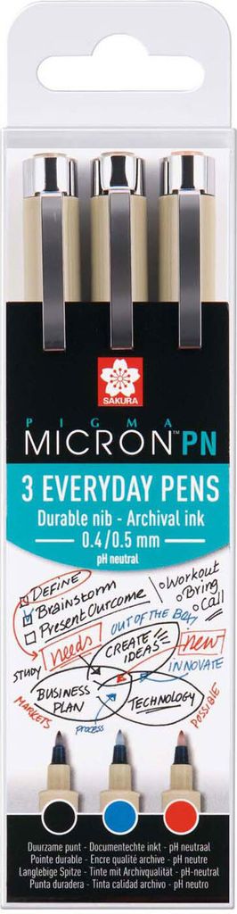 SAKURA Fineliner Pigma Micron PN 3er Office-Set