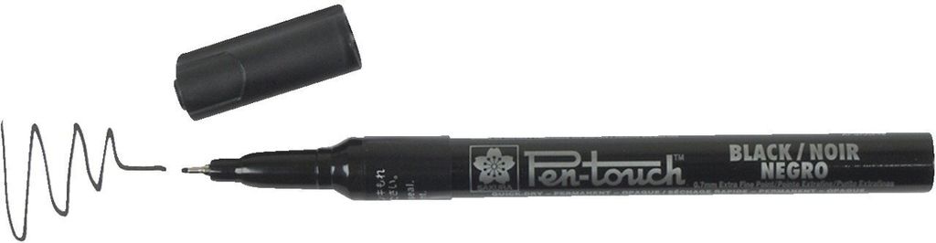 SAKURA Permanent-Marker Pen-Touch Extra Fein schwarz