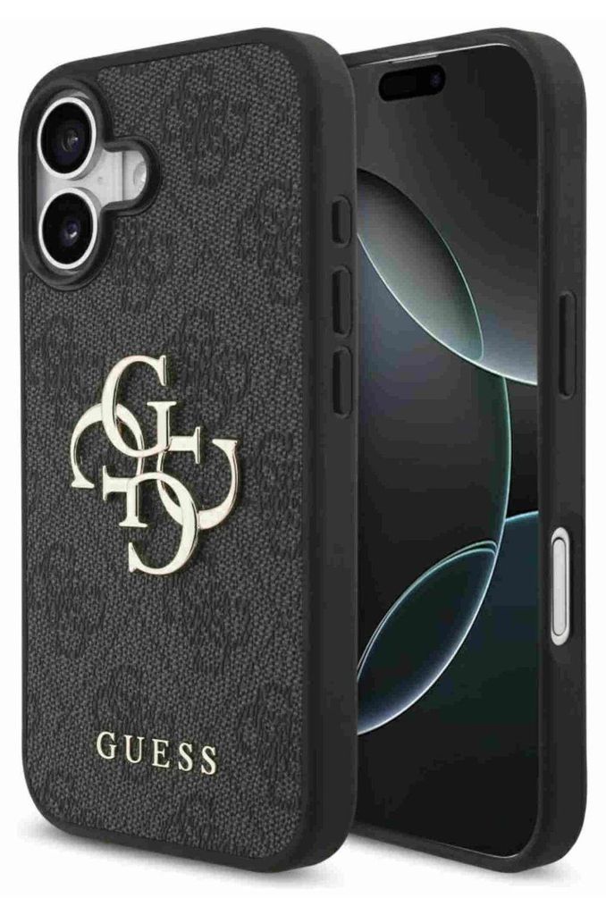 Guess 4G Big Logo - iPhone 17 Hülle (Schwarz)