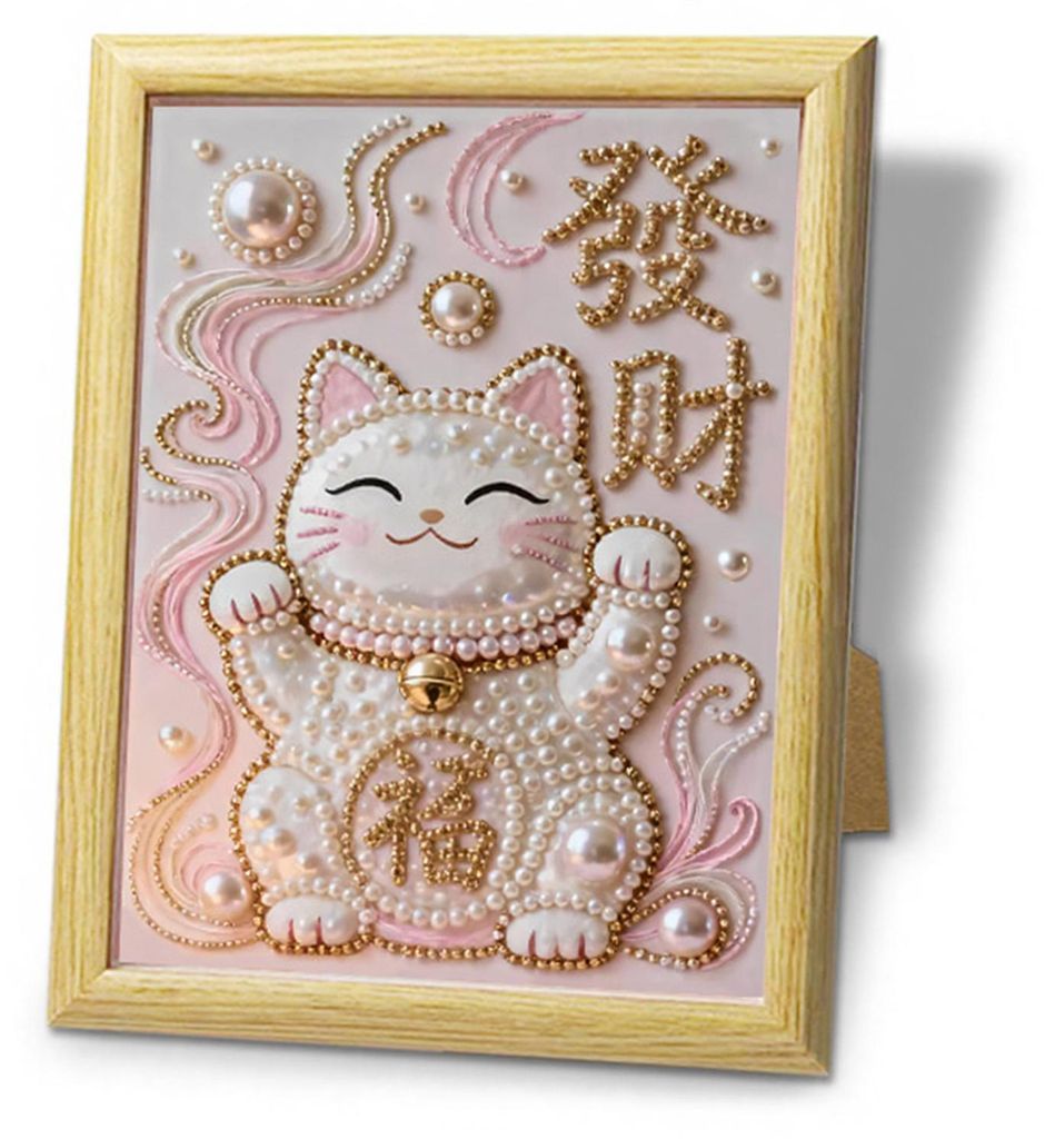 Chinesisches Pferdejahr-Malset mit Kunstperlen, DIY 3D-Wandkunst zum Mondneujahr, Tierkreiszeichen-Pferd-Bastelset für Zuhause, Frühlingsfestgesc...