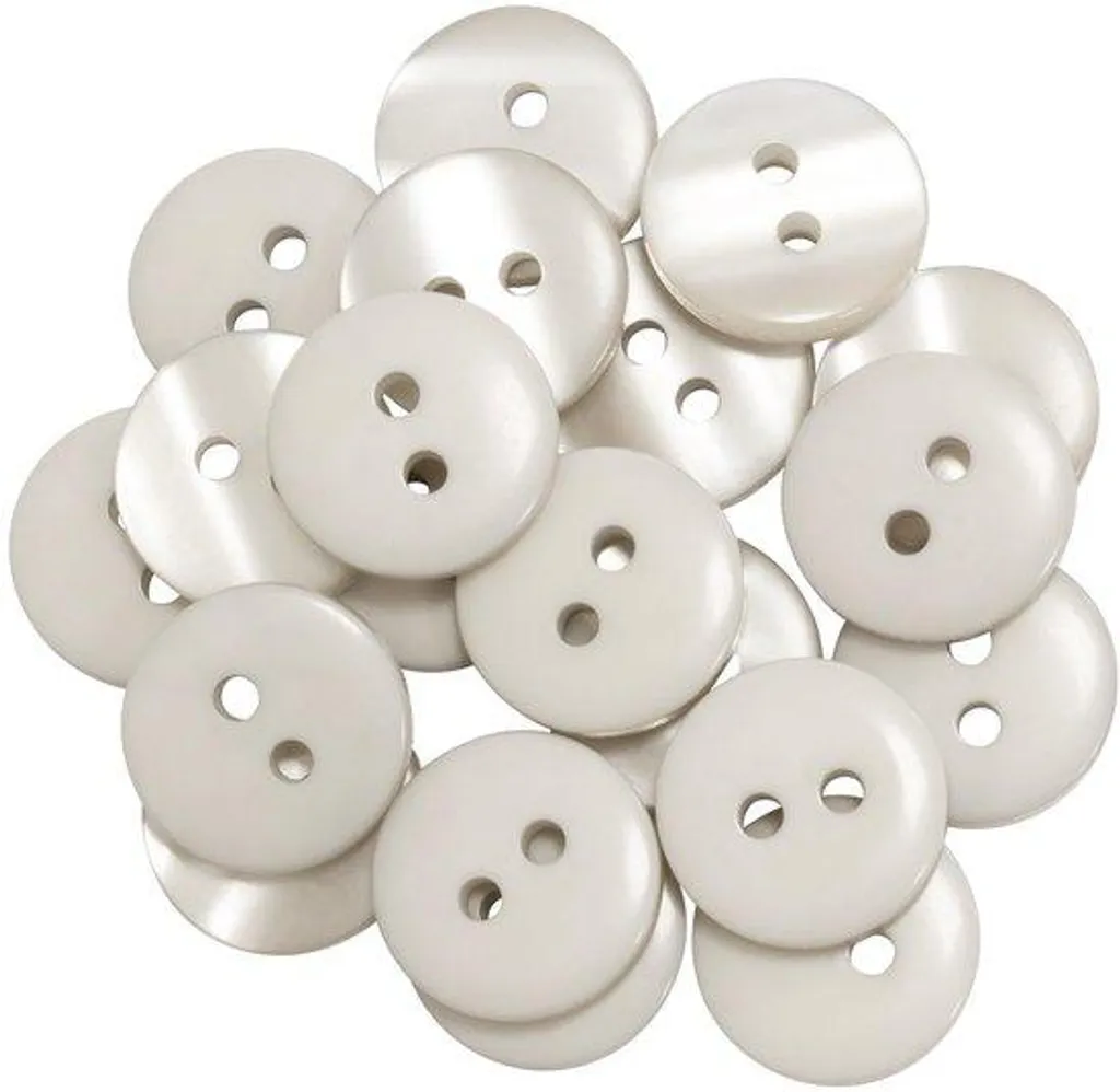 Remplacement boutons gris clair 15 mm à mailles pour vêtements - 20 pcs