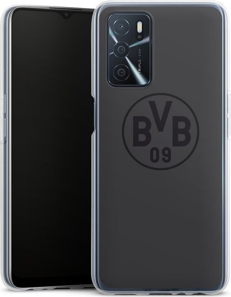 DeinDesign Handyhülle für Oppo A16s Silikon Hülle Case Smartphone Schutzhülle BVB Borussia Dortmund Logo