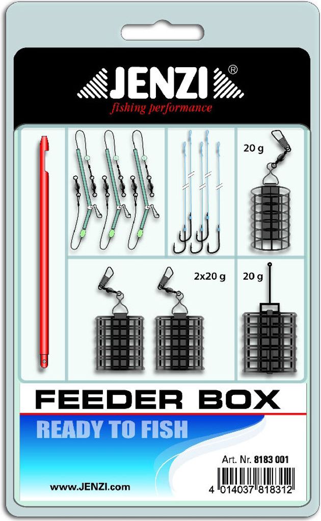 Jenzi Grundangeln Set Feeder Box