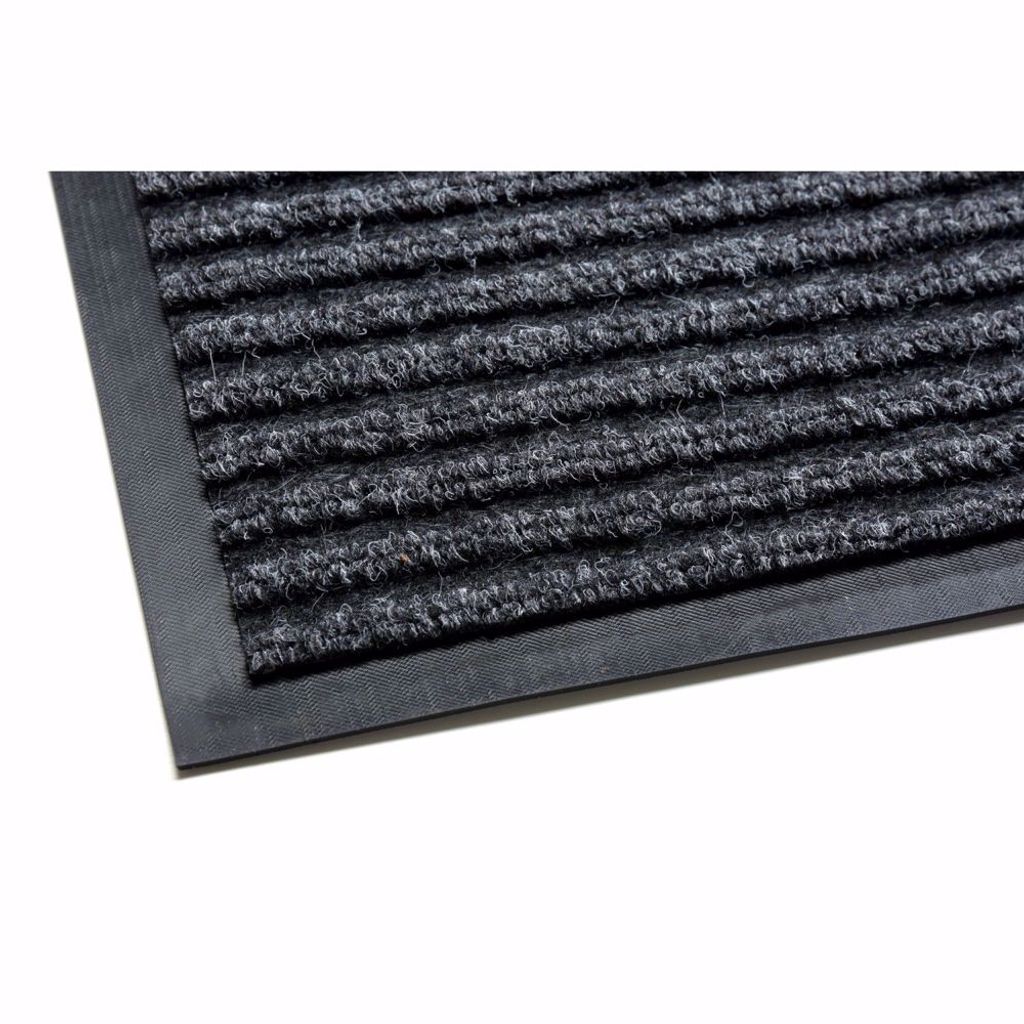 Fußmatte 1-10 m schwarz Schmutzfangmatte Sauberlaufmatte Fußabtreter acerto 