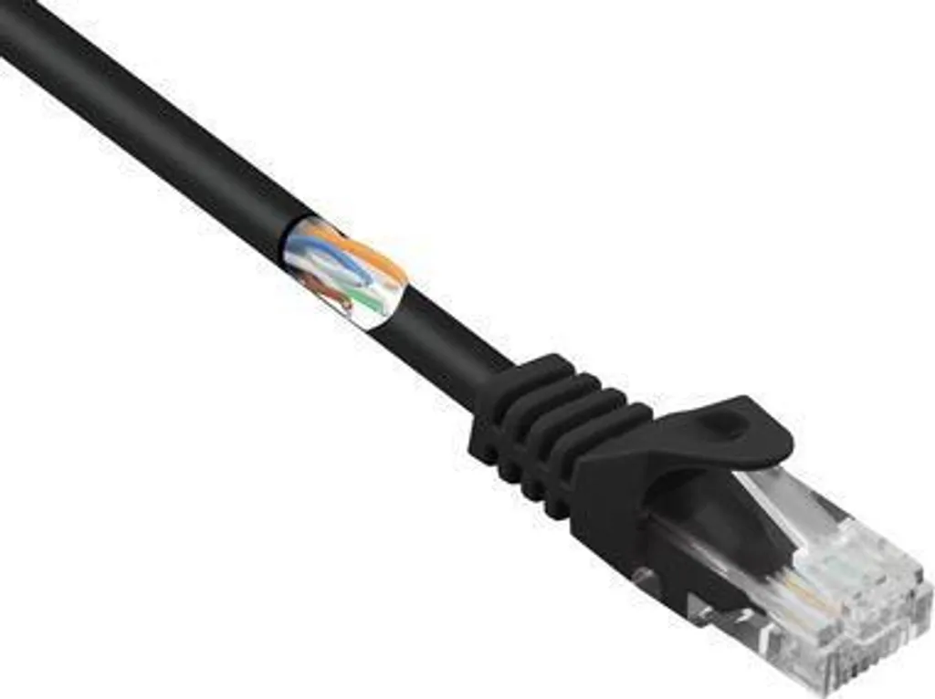 Renkforce RF-5043848 Cavo di Rete 5m CAT 5e Nero U/UTP Professionale