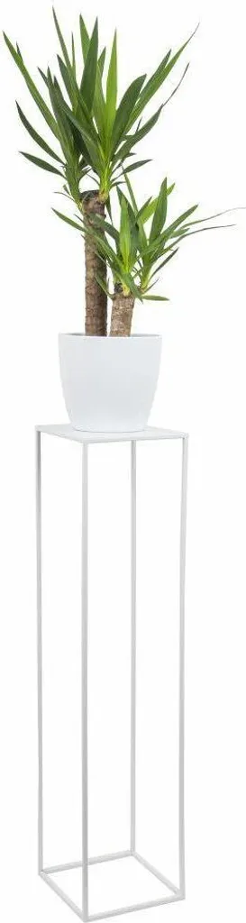 Howhomely Porte-fleurs en Métal Blanc 100cm - Support Plantes Design - 4