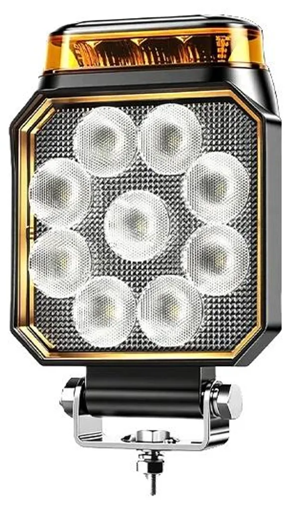 Projecteur de chantier LED rotatif 360 degrés, format 4 pouces rond