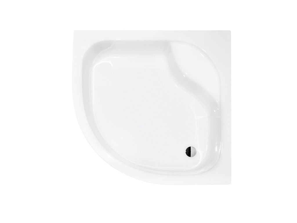 Duschwanne Viertelkreis 90x90x38,5 Sanitäracryl Duschtasse Produktbild 