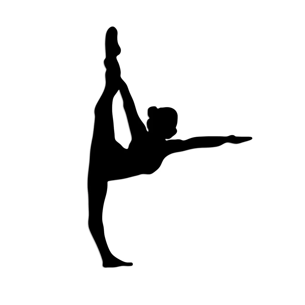 Decorazione Yoga 25 Wallity in Metallo Nero - Arredo Zen 41x60 - 4