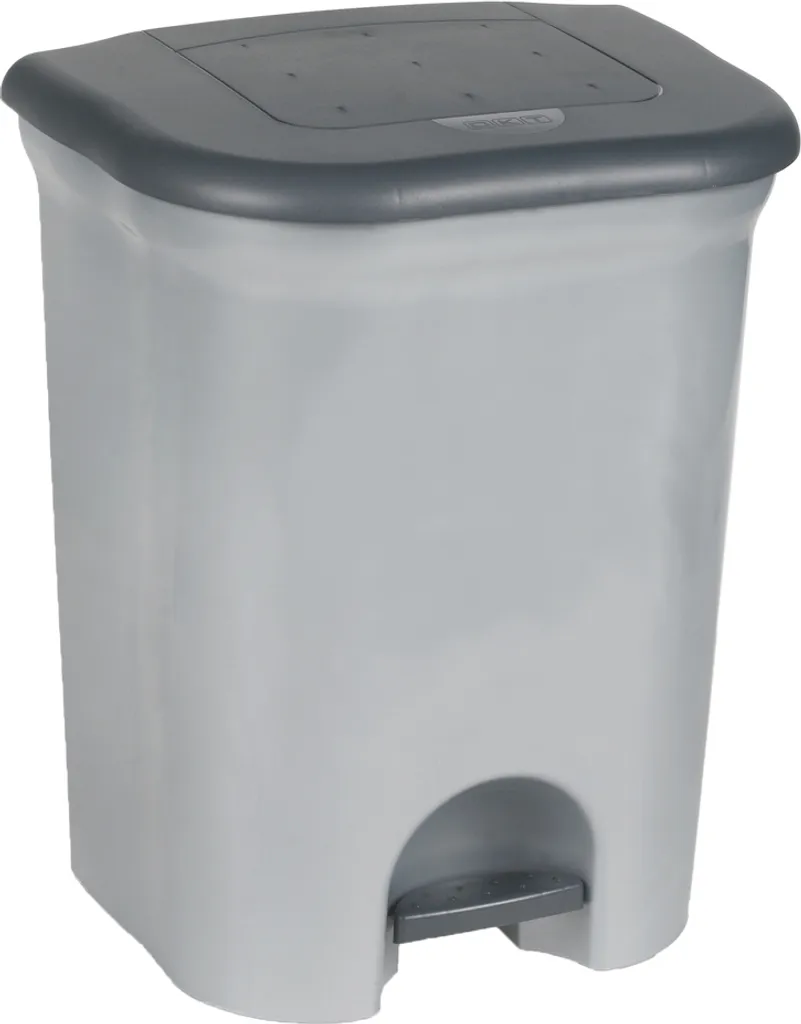 Poubelle Double Compartiment 2 x 11 Litres keeeper Step & Close DUO Grise