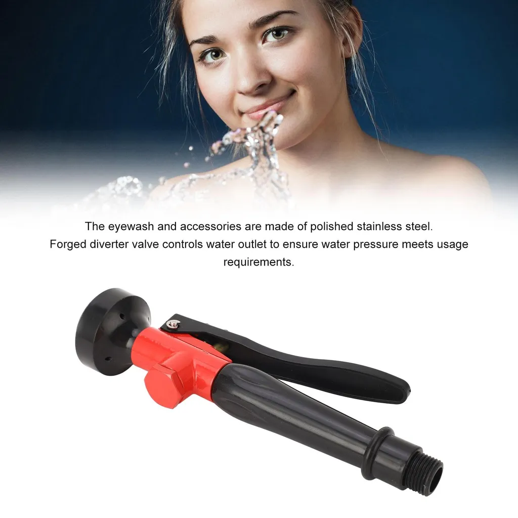 Douche oculaire d'urgence murale DN15, solution rinçage anti-acide - 19