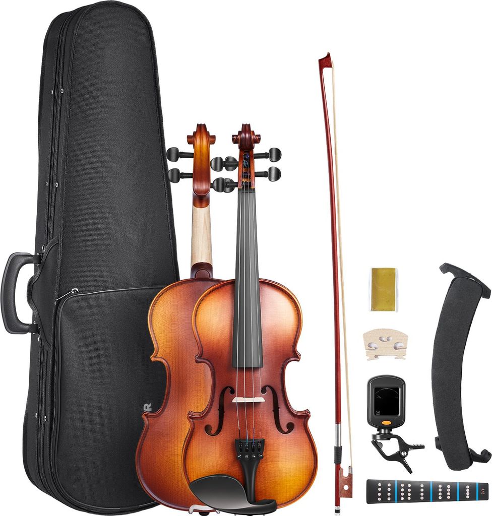 VEVOR violino 1/2, lunghezza braccio 508-558,8 mm, set di Immagine del prodotto 