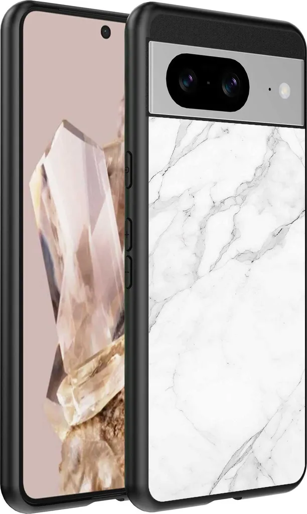 Cover Google Pixel 8 Pro Marmo Bianco | Accessorio Fashion per Smartphone