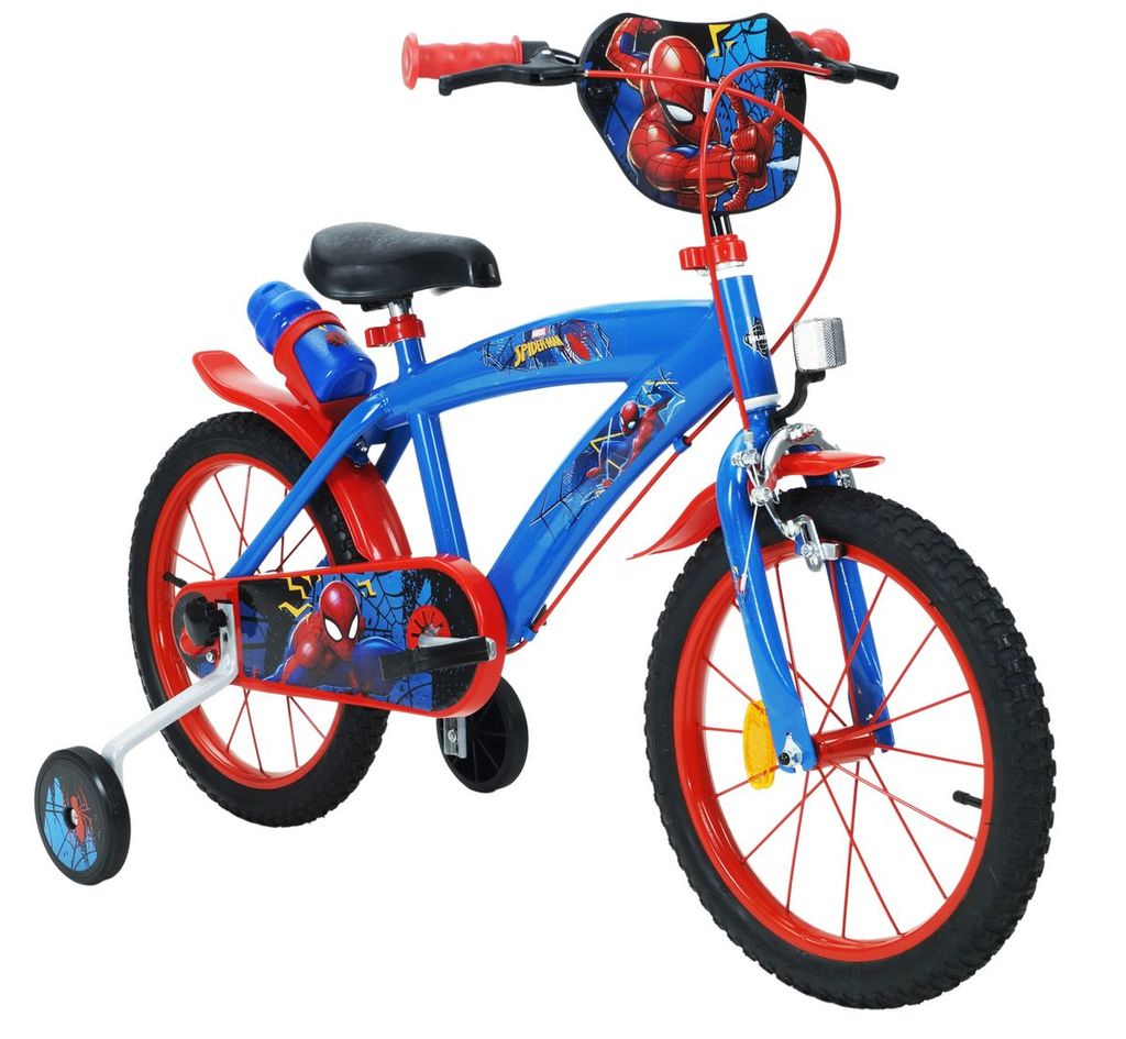 16 Zoll Fahrrad  Kinderfahrrad Jungen Kinder Stützräder Rot Schwarz 