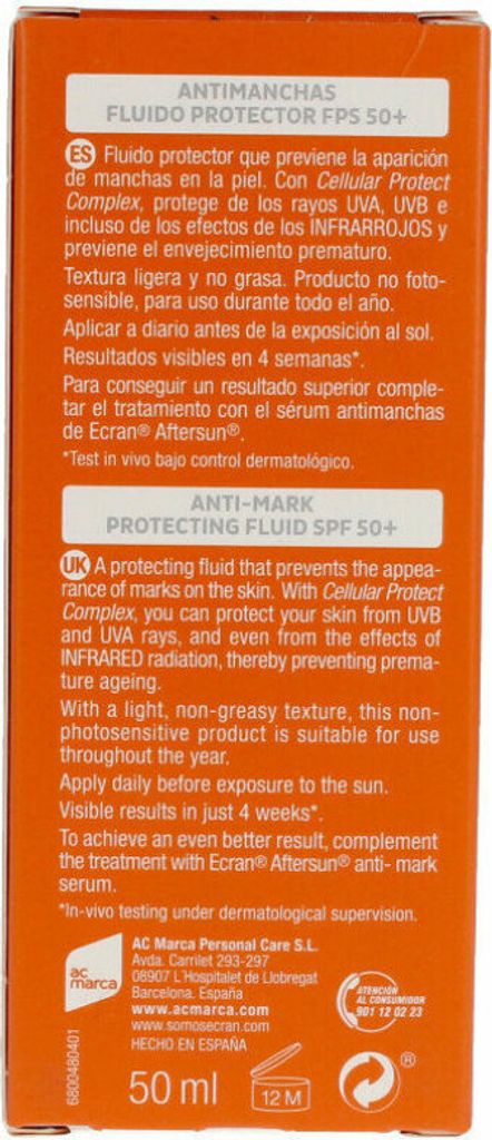 Ecran 8411135484016, Sonnenschutzlotion, Gesicht, Spray, Produktbild 