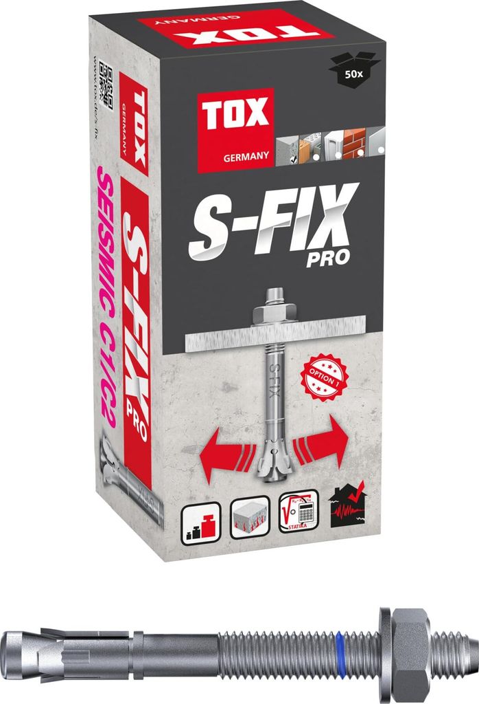 TOX  Bolzenanker S-Fix Pro M10x90/10 (50 Stk.), 04010215 Produktbild 