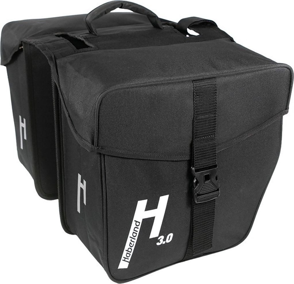 Haberland Doppeltasche Basic L 3.0 schwarz, 31x31x16cm, Produktbild 