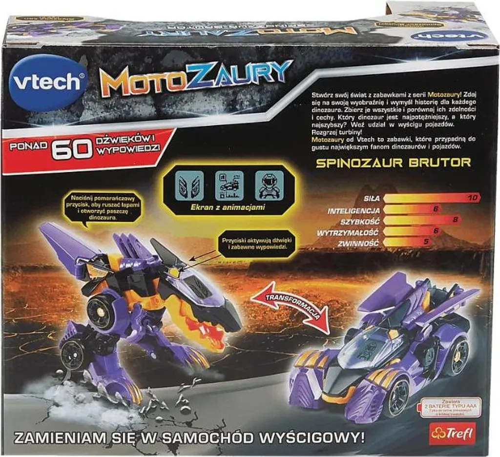 Jouet VTech Motosaures Spinosaurus Brutor 61943 transformable