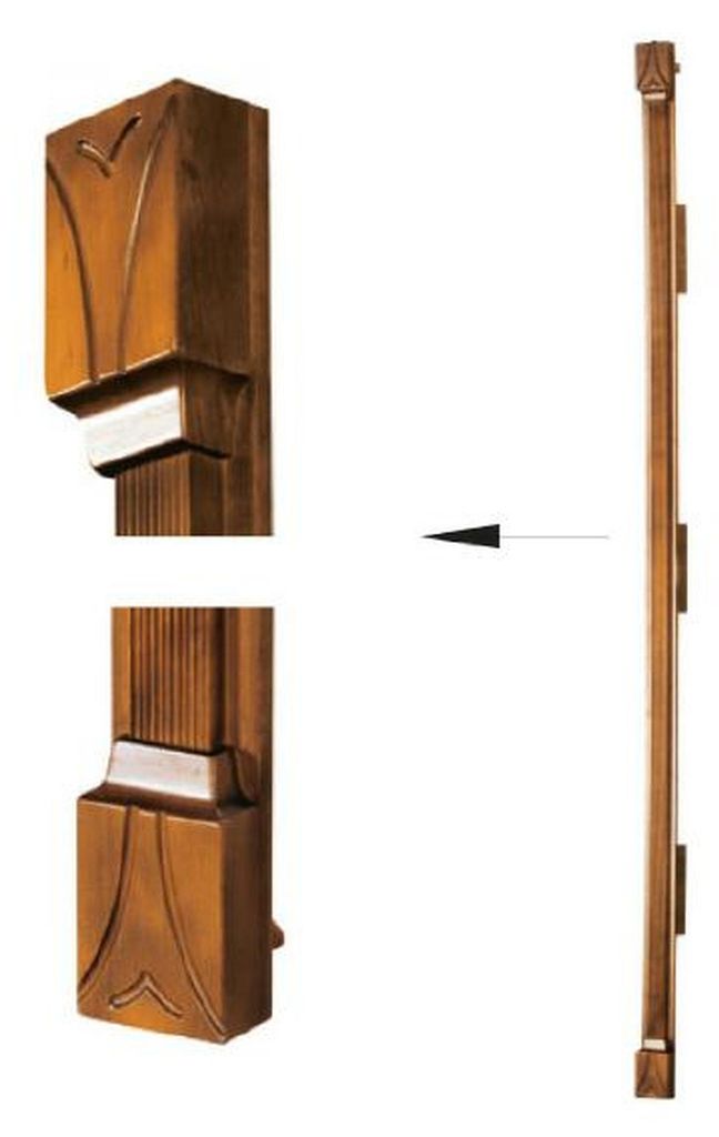 Klassische Pfeiler Abschlußsatz für Schrank Schrankwand System SE-st-A-N Pfeiler