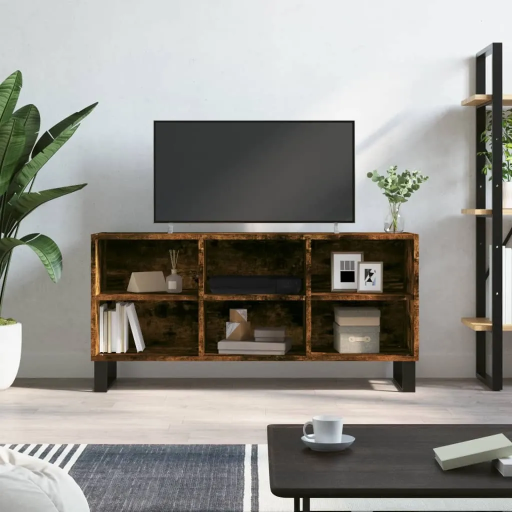 Maison Exclusive - Mobile TV in rovere affumicato 103,5x30x50 cm Materiale ligneo