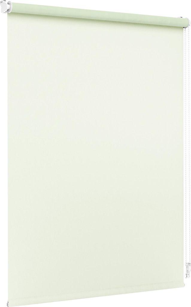 JALOUSIESCOUT Rollo mit Klemmmontage / Vollverdunkelnd, 105 x 130 cm, creme ohne Bohren, für Fenster und Türen, Blickdicht