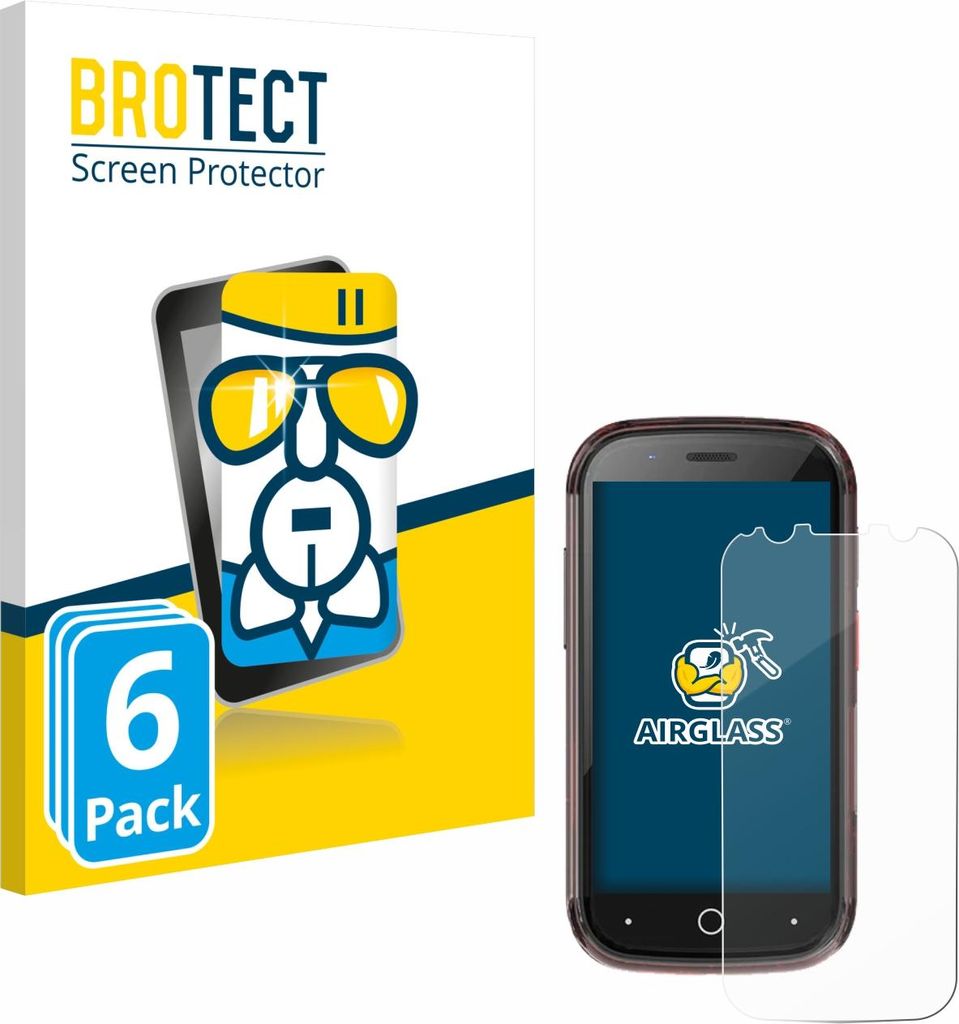 6x BROTECT Schutzglas für Unihertz Jelly Star Schutzfolie Panzer Folie Glas Display Schutz klar