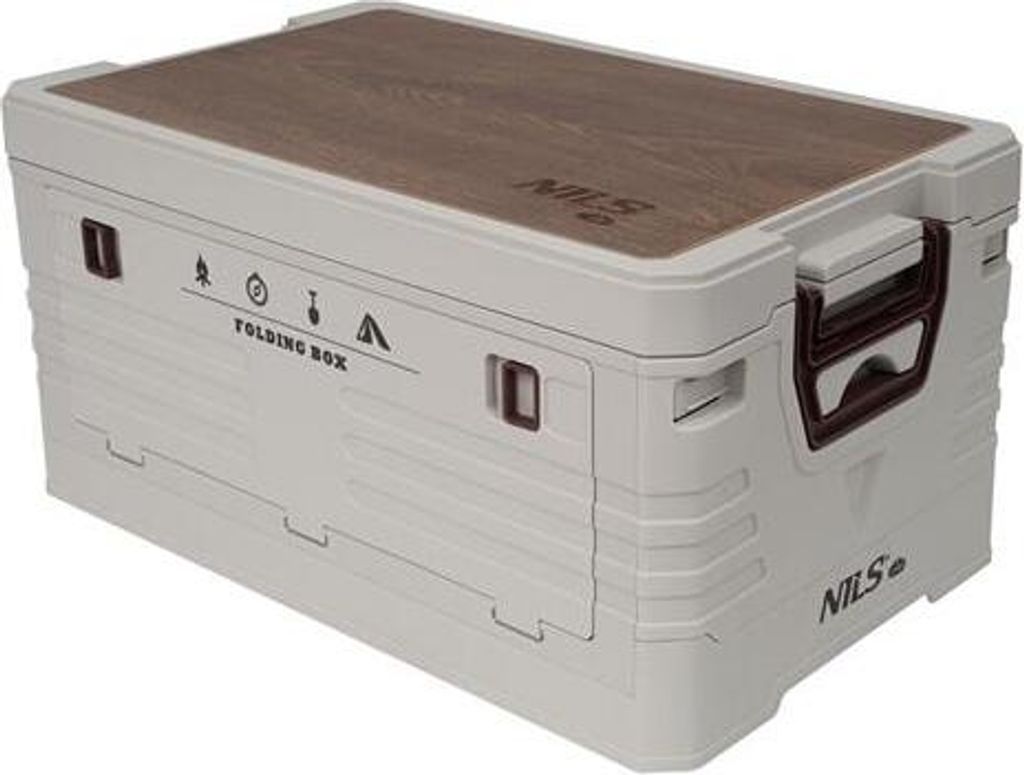 Skládací box NILS Camp NCB4002 2v1 s víkem a dřevěnou Obrázek produktu 