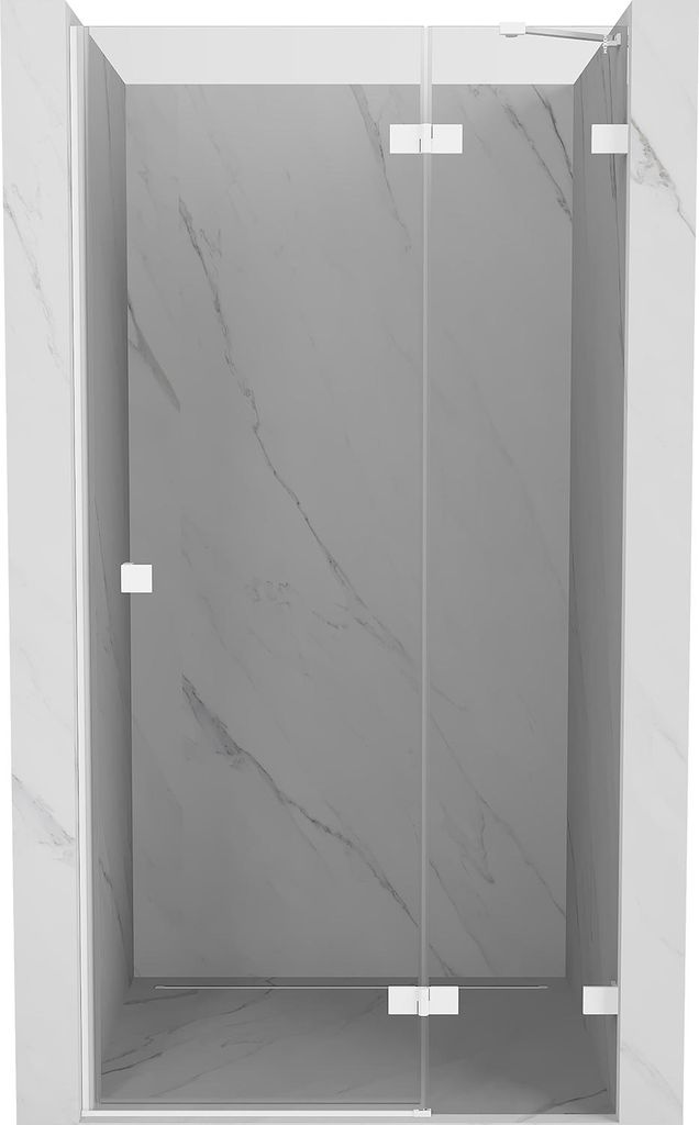 Mexen Lunar Duschdrehtür rechts 105 cm, transparent, weiß - 834-105-000-20-00-P