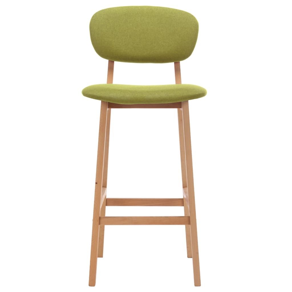 "2026 Aktion"Barhocker 2er Set - CLORIS - Barstuhl - Optimal Komfort, Grün Stoff - 45 x 47 x 92 cm - DEMöbel3344065