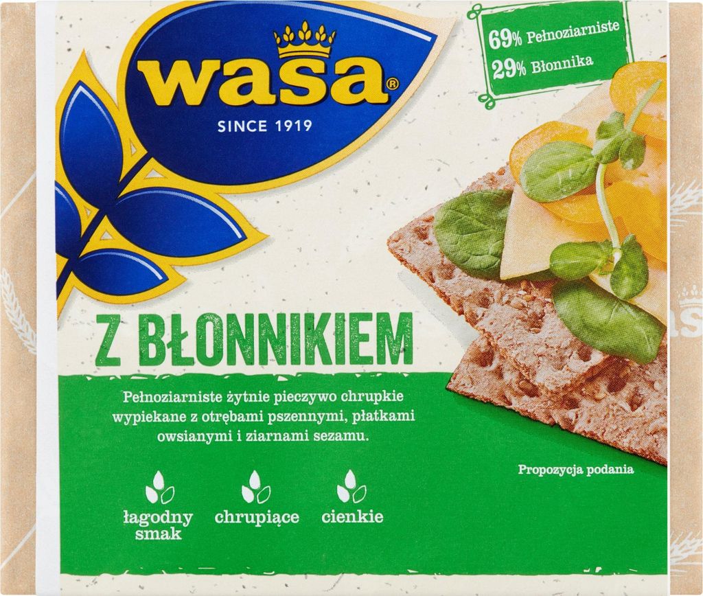 WASA Pieczywo chrupkie Z błonnikiem 230 g Zdjęcie produktu 