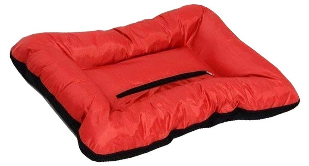 Best For Pets Orthopädisches Hundebett 51x40cm mit Qualität Bello Rot-Schwarz Große Hundekissen Ortho-Medic VISCO Kissen
