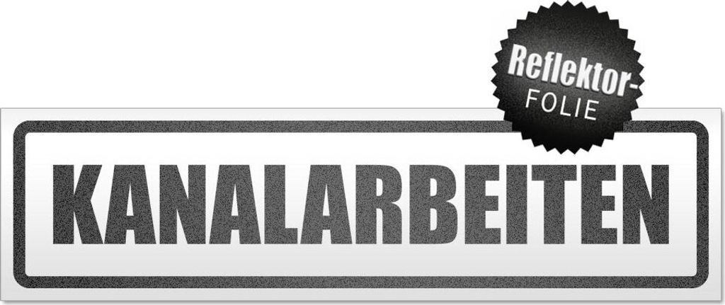 Kanalarbeiten Magnetschild Schild magnetisch