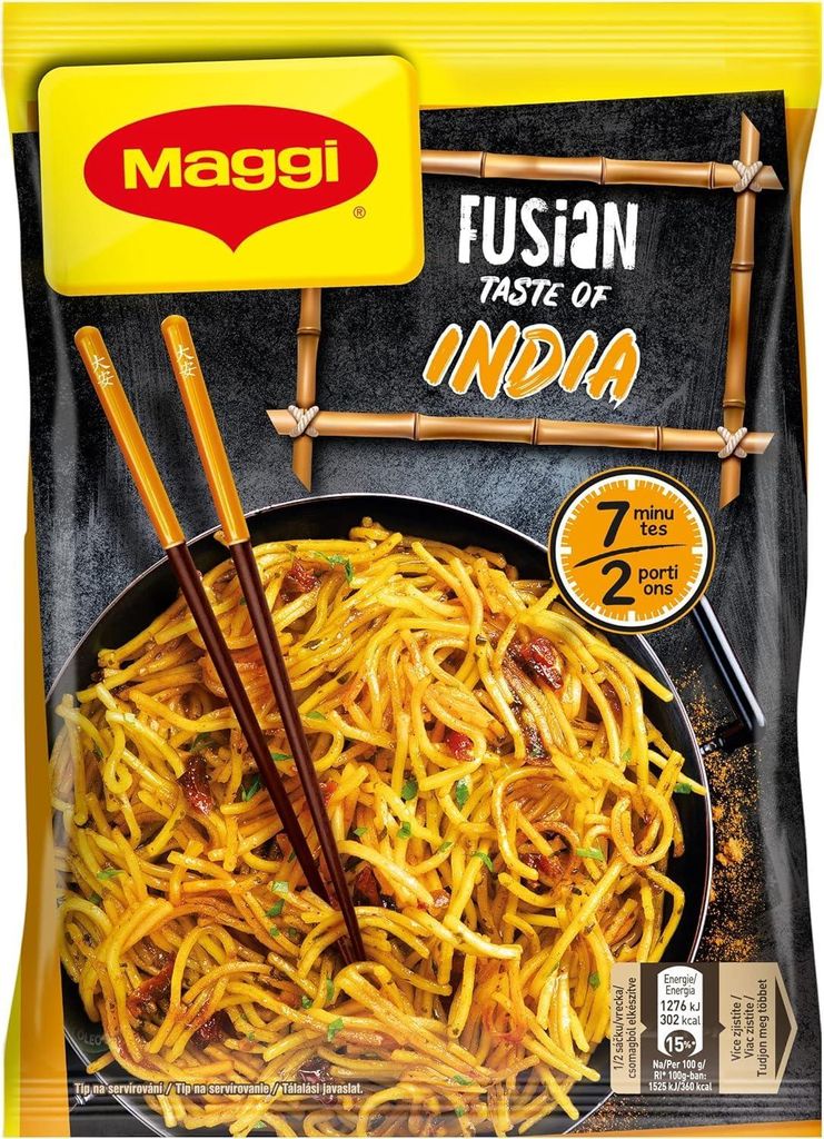 6x MAGGI Fusian Taste of India Instantnudeln mit Gewürzen (2 Portionen) 118gr