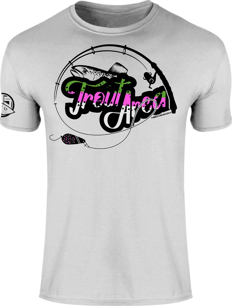 HOTSPOT DESIGN Trout Area, L, grau, T-Shirt, 010002903
