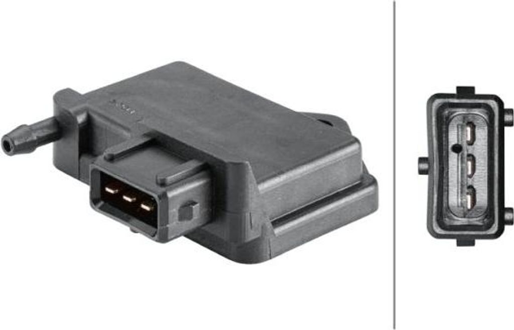 HELLA 6PP 358 152-171 Ladedrucksensor OE 377906051 kompatibel mit Saxo, Xantia, Xsara, ZX, 106, 306, Golf III, Vento