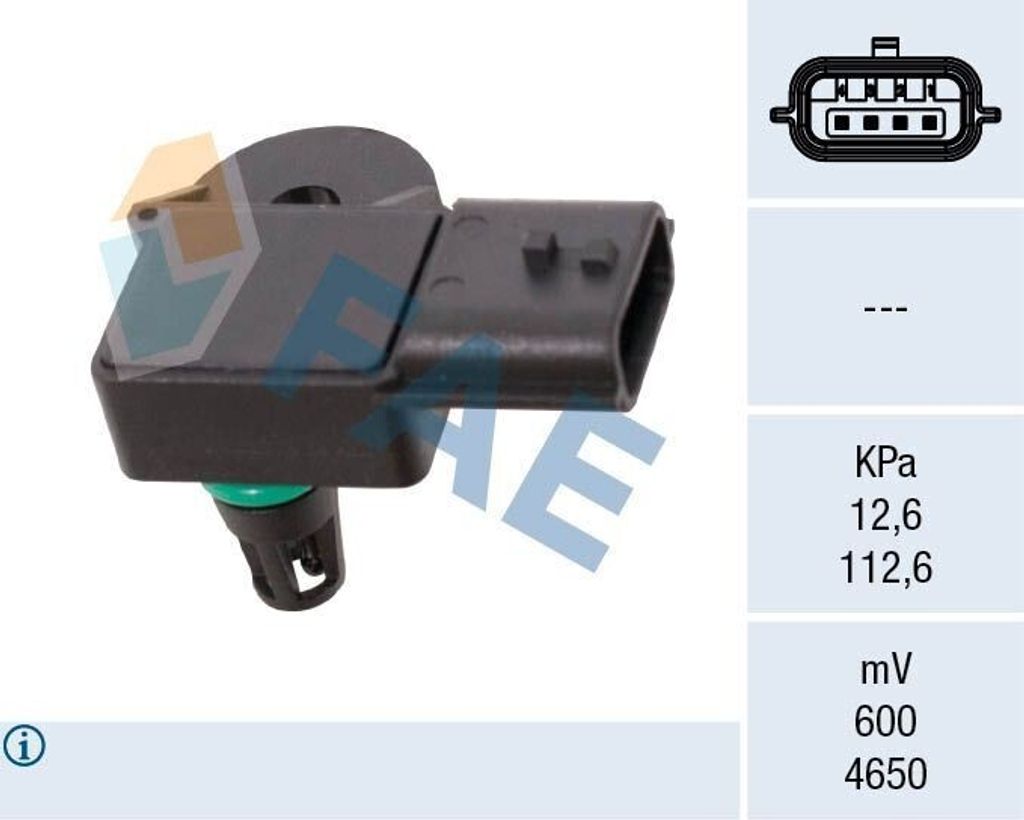 FAE Ladedrucksensor 15203 für MAZDA CX-5 (KE GH) 6 Kombi (GJ GL) CX-5 (KF)