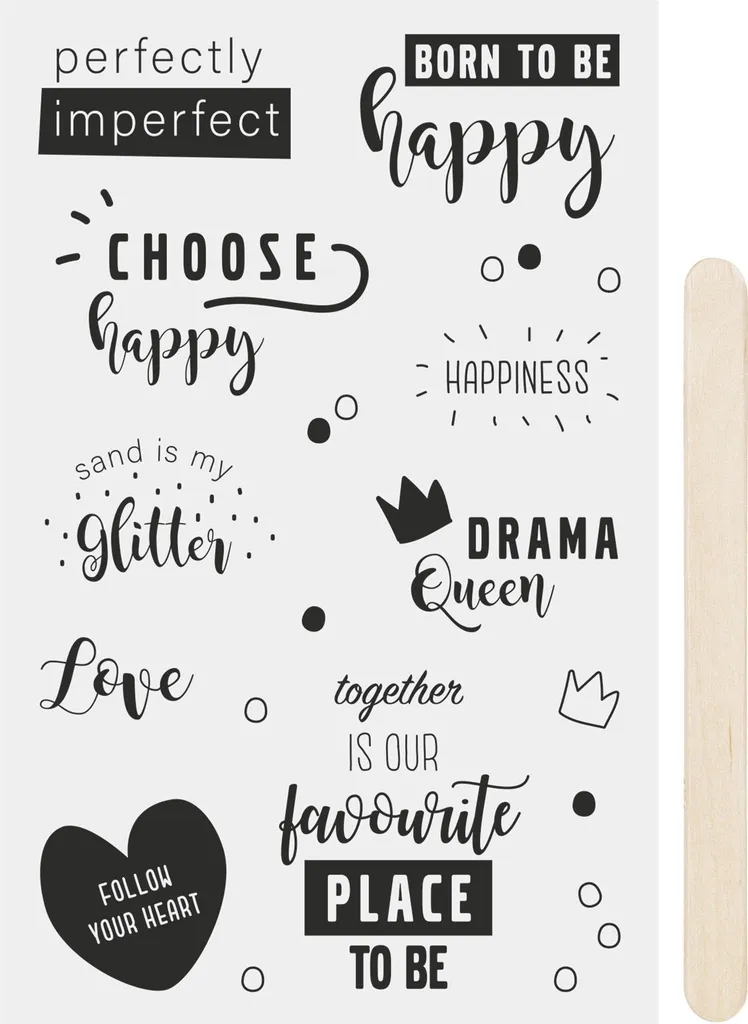 Décoration sans Épaisseur : RubSticker Heyda Happy pour Rendu Imprimé