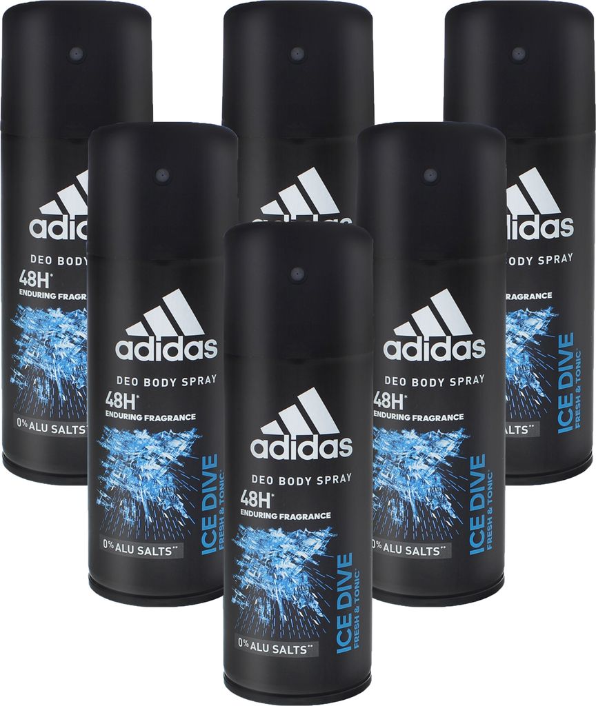 6 x Original Adidas Deospray Ice dive je Kaufland