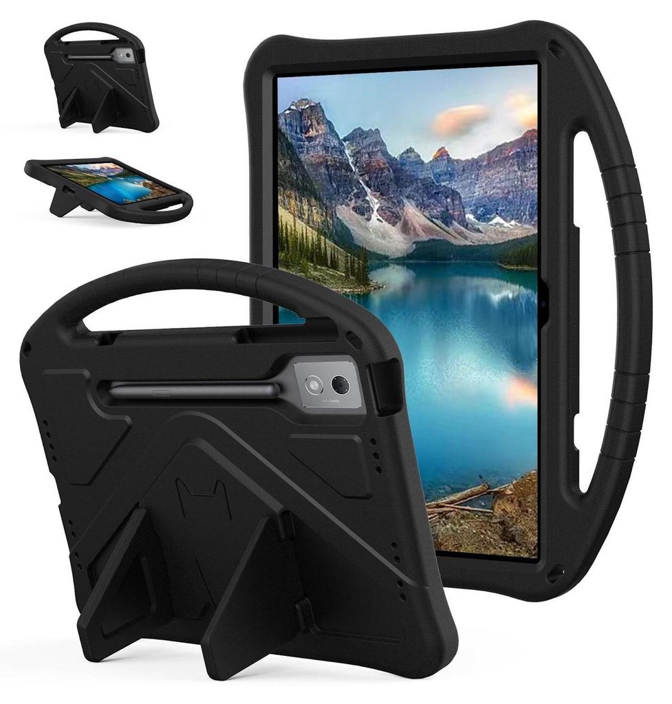 EVA Schutzhülle für Lenovo Idea Tab Pro 12.7 Griff & Ständer Shockproof Schwarz