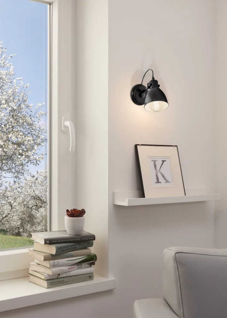 EGLO lampada da parete "PRIDDY" in bianco e nero 49468 - 5