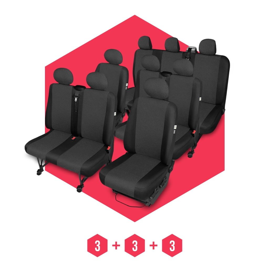 Ford Ttransit - 9-Sitzer Maß Sitzbezüge Sitzschoner Sitzüberzüge