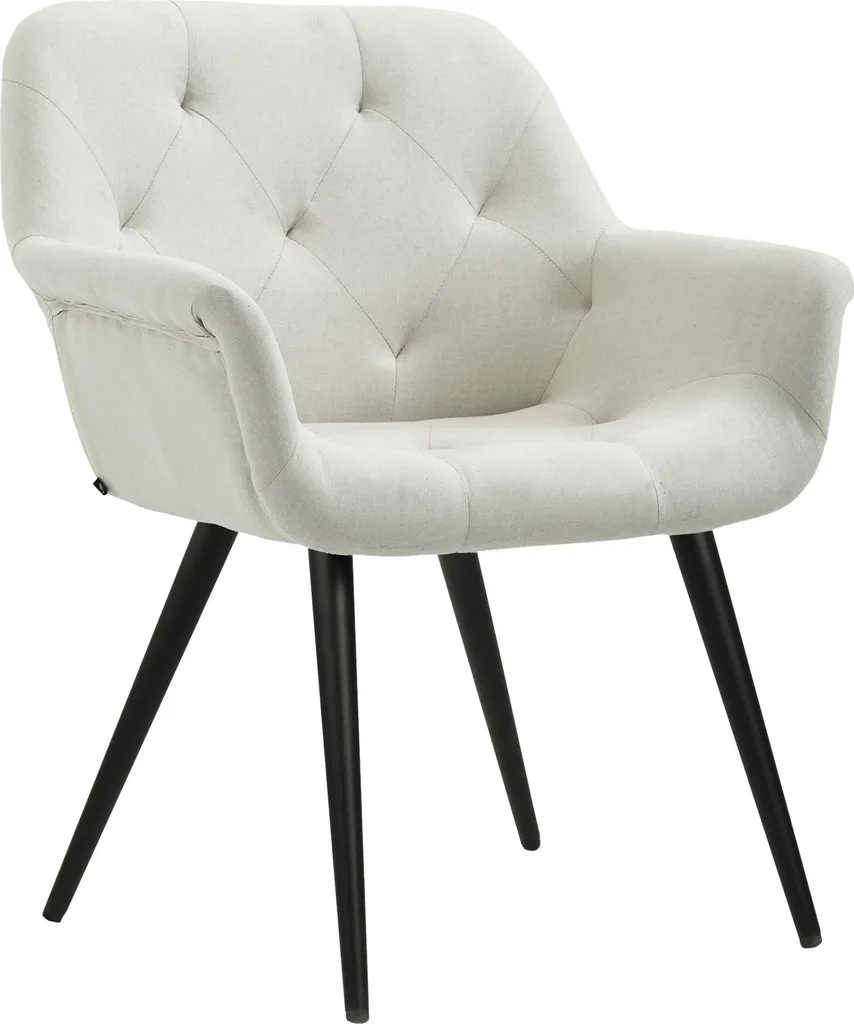 Sedia Design Langford CLP Tessuto Beige: Eleganza e Metallo per Interni
